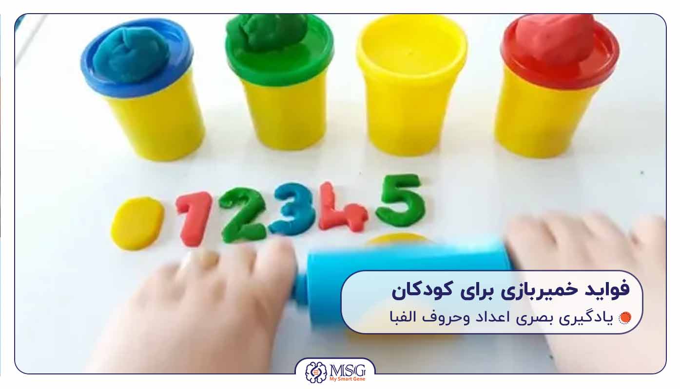 فواید خمیر بازی برای کودکان و یادگیری بصری اعداد