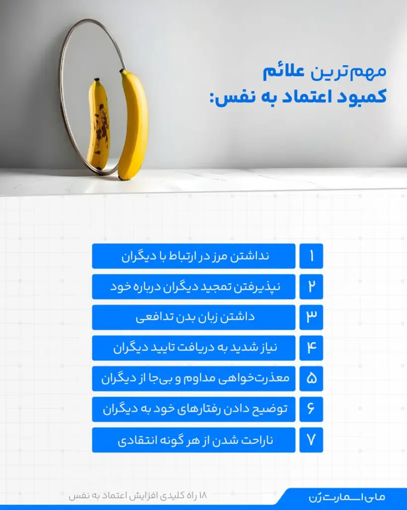 علائم کمبود اعتماد به  نفس