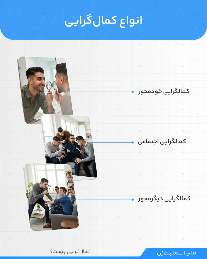 اینفوگرافیک از انواع کمال گرایی