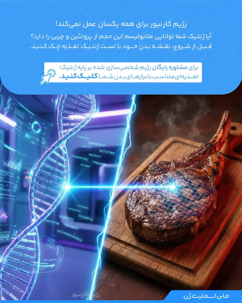 بنر تست ژنتیک تغذیه