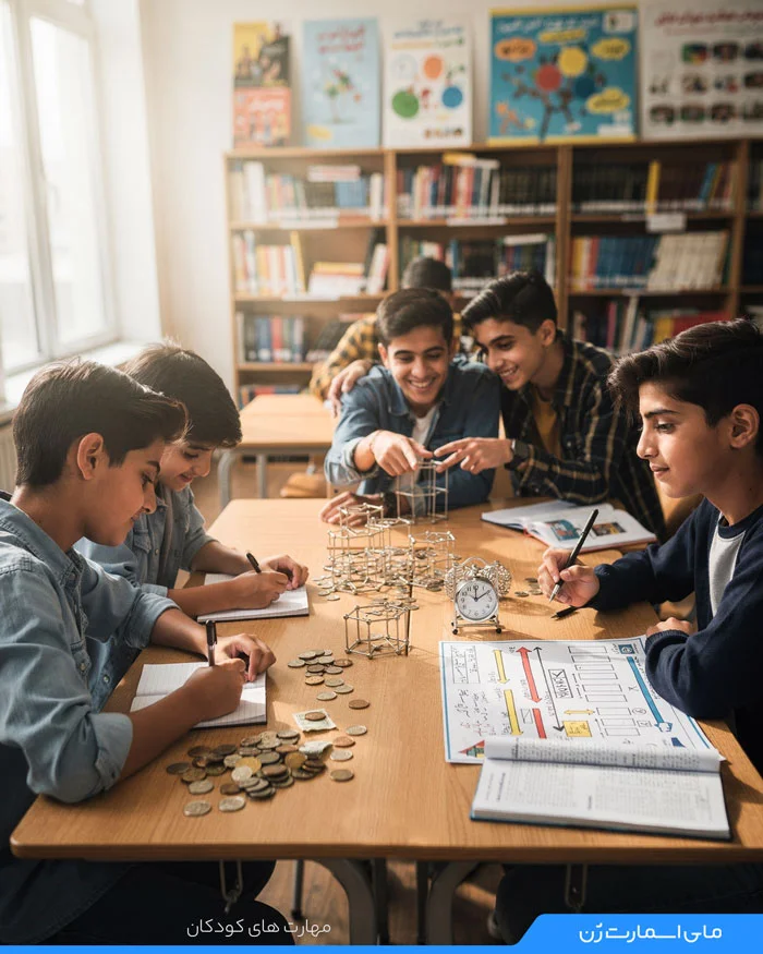 دانش آموزان درحال یادگیری مهارت های زندگی